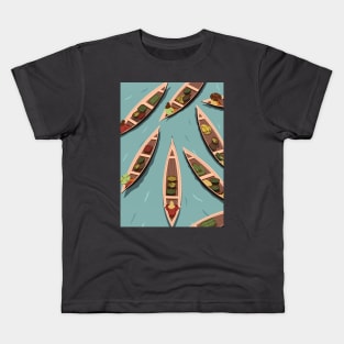 Floating market Kids T-Shirt